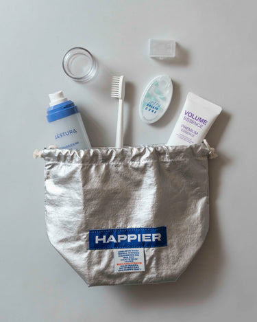 Pouch] Happier label fortune pouch_S – ohlollyday