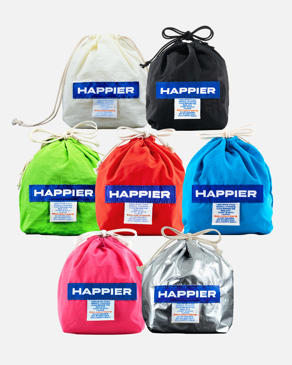 [Pouch] Happier label fortune pouch_S