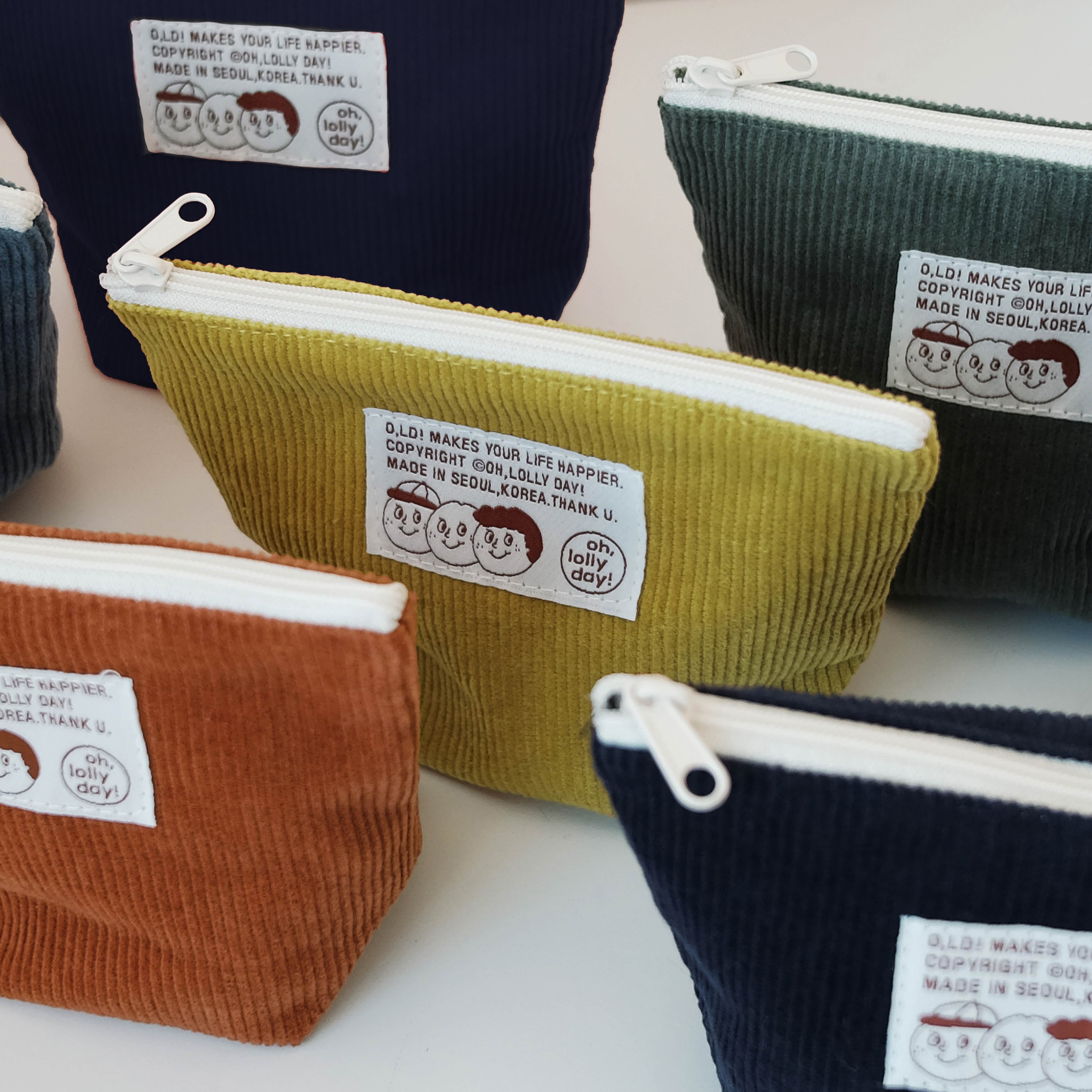 [Pouch] Triangle pouch_Corduroy_S