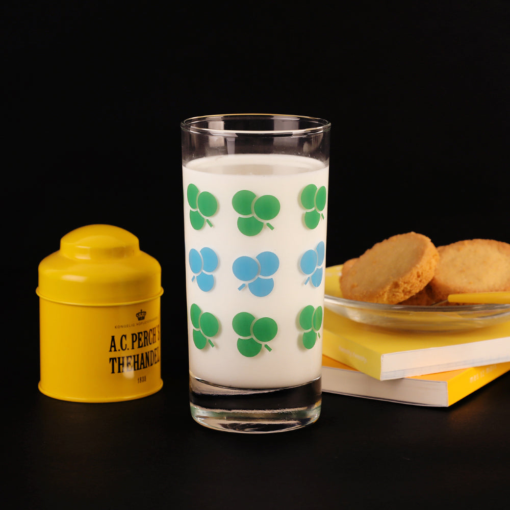 [Cup] 330ml glass_clover pattern